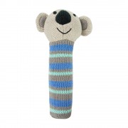 Knit Hand Rattle - Koala Blue